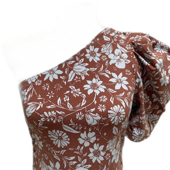 Free People Off Shoulder/ Puff Sleeve Floral Print Bodysuit - Picture 3 of 11